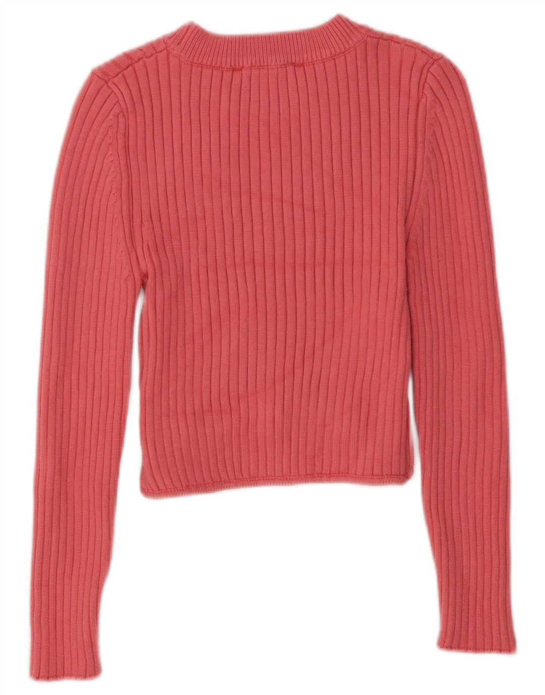Zara Mujer Top Manga Larga UK 44 Grande Viscosa Rosa