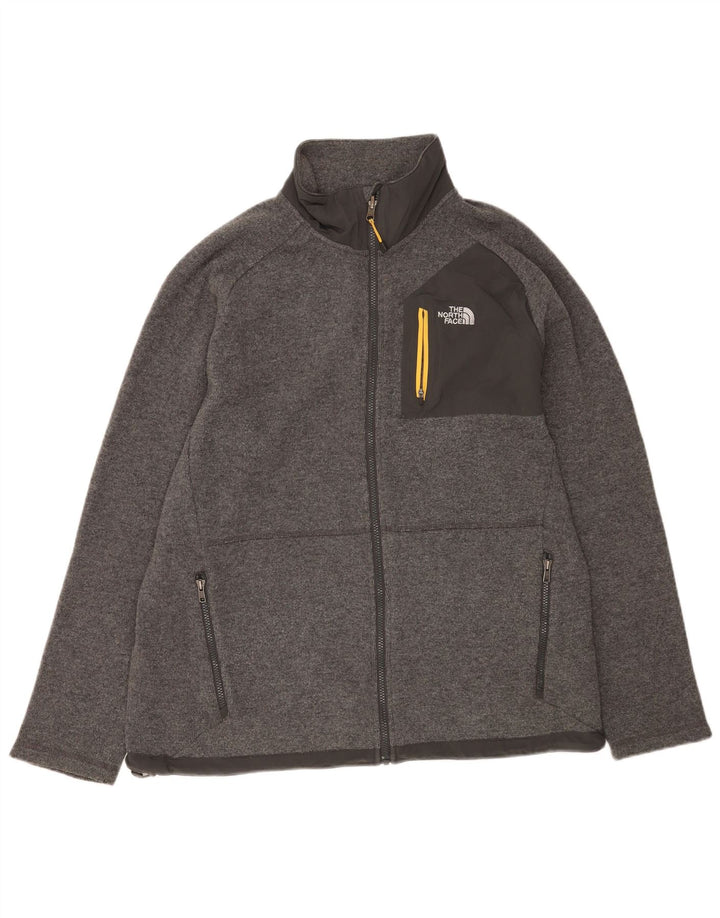 The North Face Jersey Cárdigan Hombre XL Lana Gris