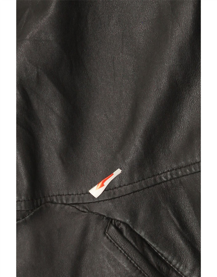 Chaqueta De Cuero Mujer Conbipel IT 44 Mediana Cuero Negro