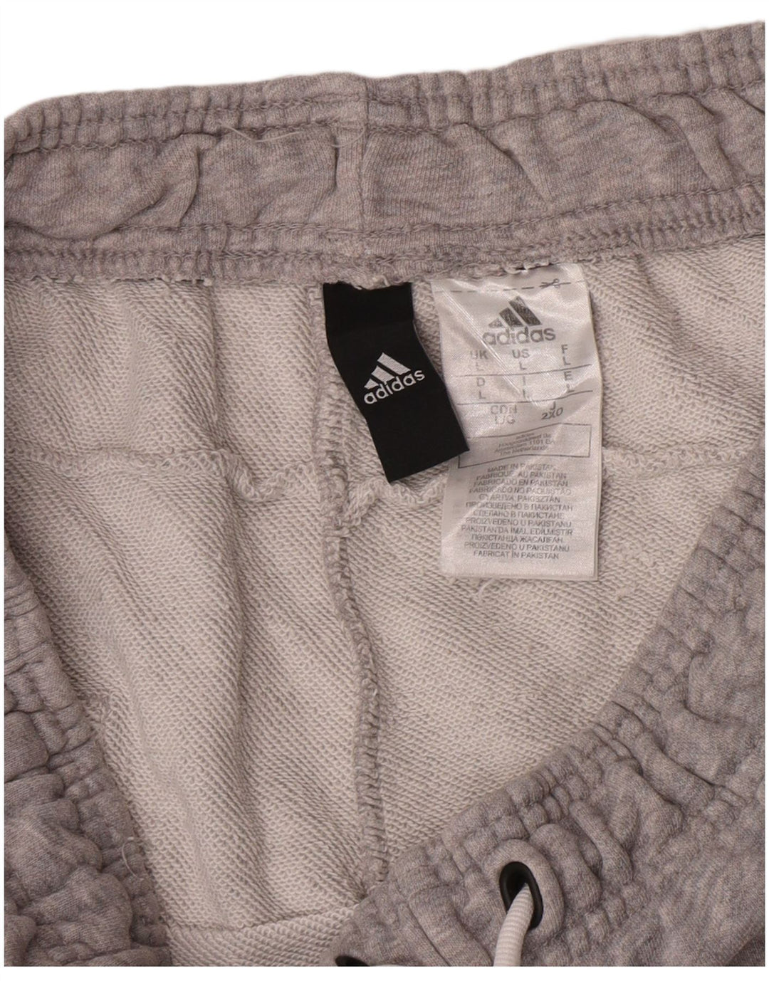 Adidas Mens Graphic Sport Shorts Grande Gris Algodón
