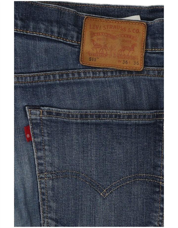 Vaqueros Levi's Hombre Slim W36 L34 Algodón Azul