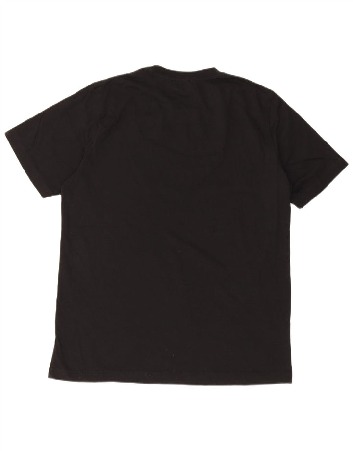 Diesel Hombre Camiseta Gráfica Top Grande Algodón Negro