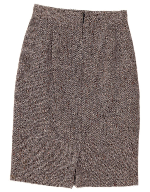 Vintage Womens Pencil Skirt Medium W30 Grey Flecked