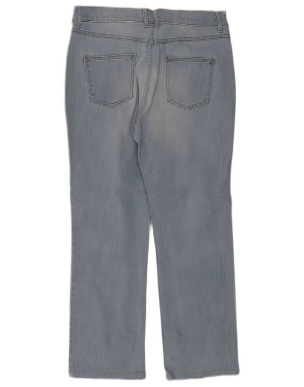 Marks & Spencer Vaqueros rectos para mujer UK 14 Medium W32 L27 Algodón azul