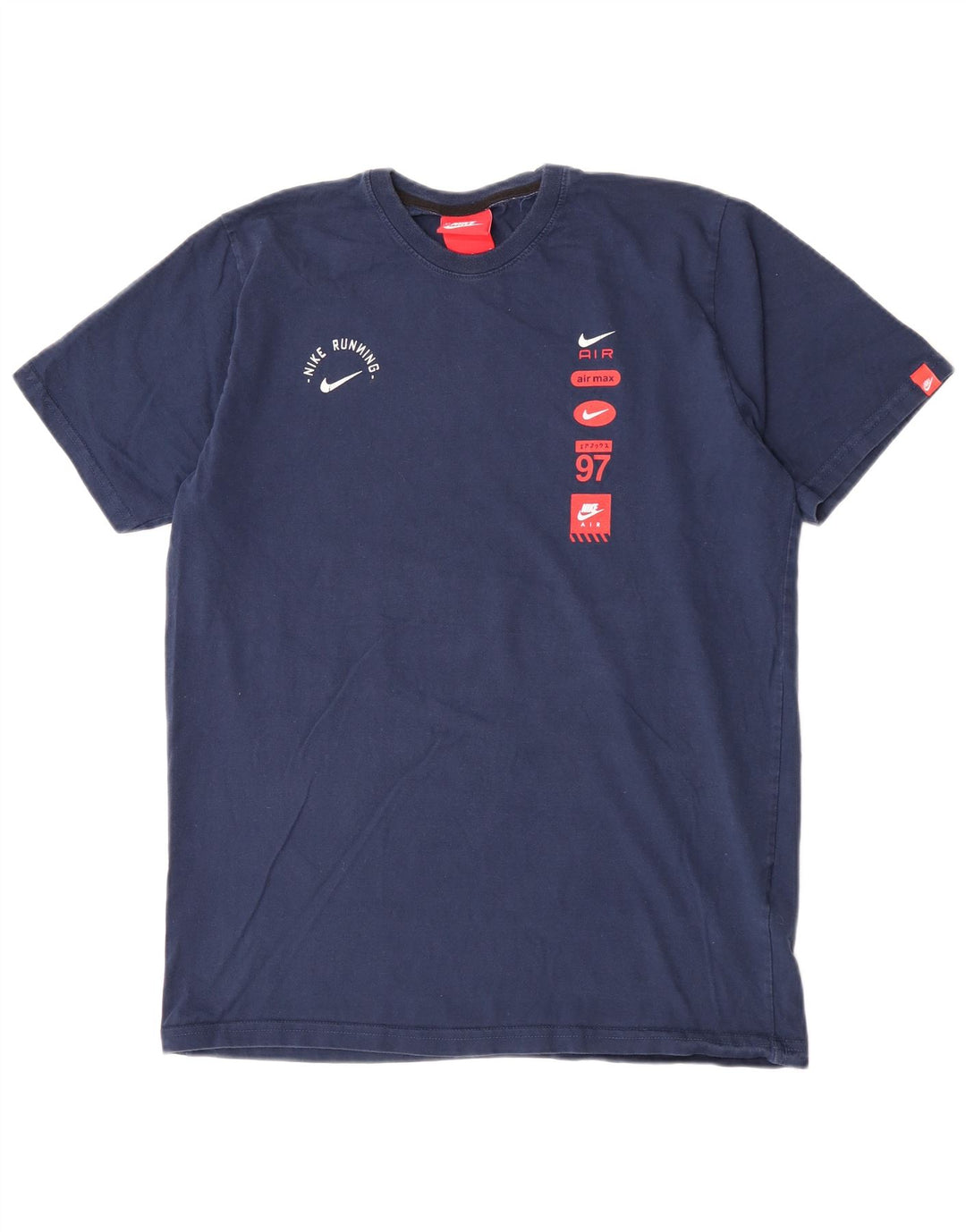 Nike - Camiseta gráfica para hombre, talla grande, algodón azul marino