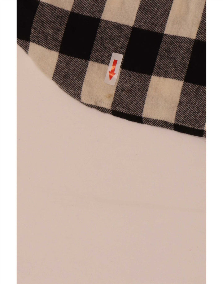 Camisa de franela para hombre de French Connection de algodón a cuadros en color negro mediano