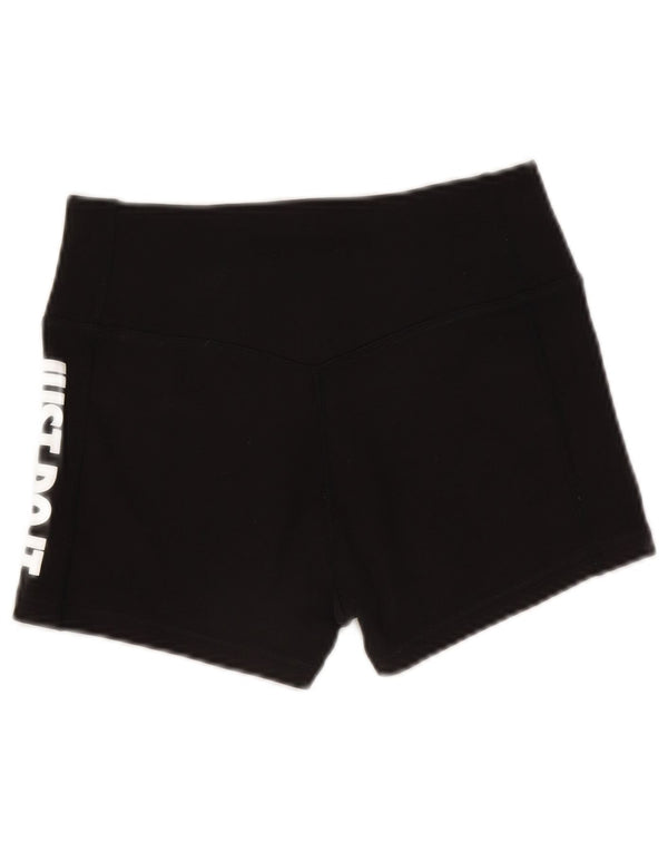 Nike Dri Fit Graphic - Pantalones cortos deportivos para mujer, talla pequeña, algodón negro
