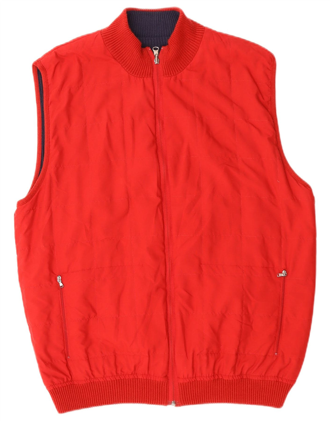 BOGGI Chaleco reversible para hombre IT 52 XL Poliacrílico rojo
