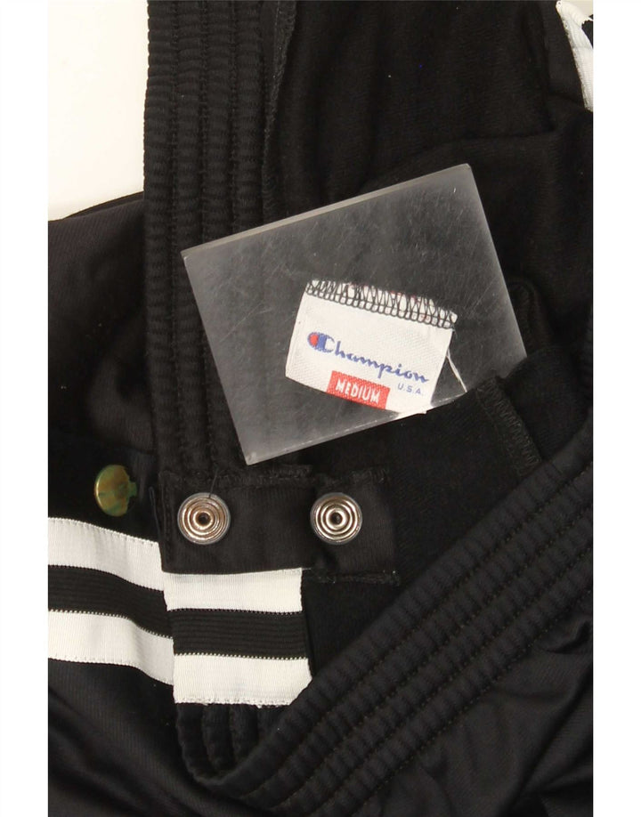 Champion Pantalones De Chándal Para Hombre Poliéster Negro Mediano