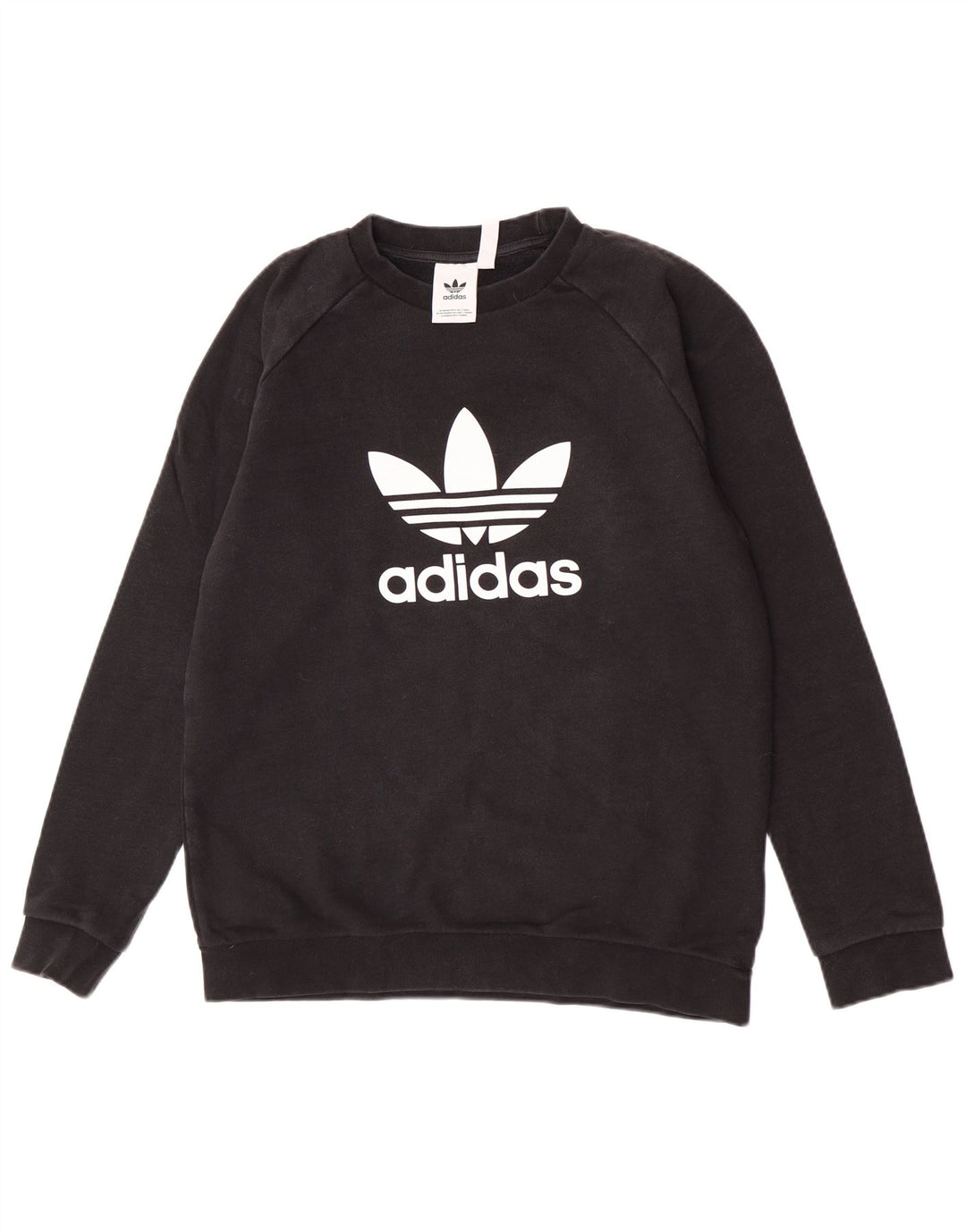 Adidas Hombre Sudadera Gráfica Jumper Medium Negro Algodón