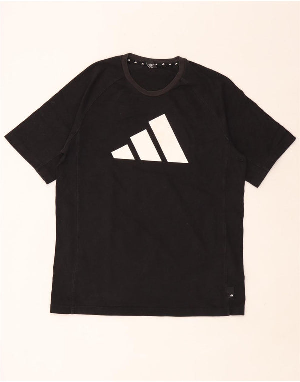 Adidas - Camiseta gráfica para hombre, talla mediana, color negro