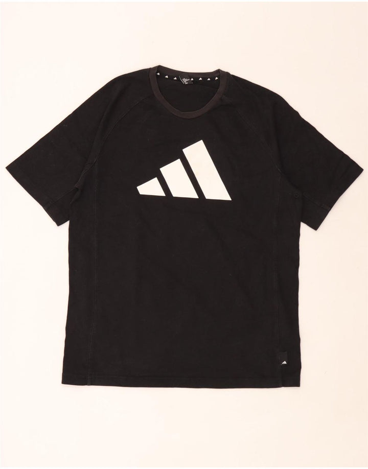 Adidas - Camiseta gráfica para hombre, talla mediana, color negro