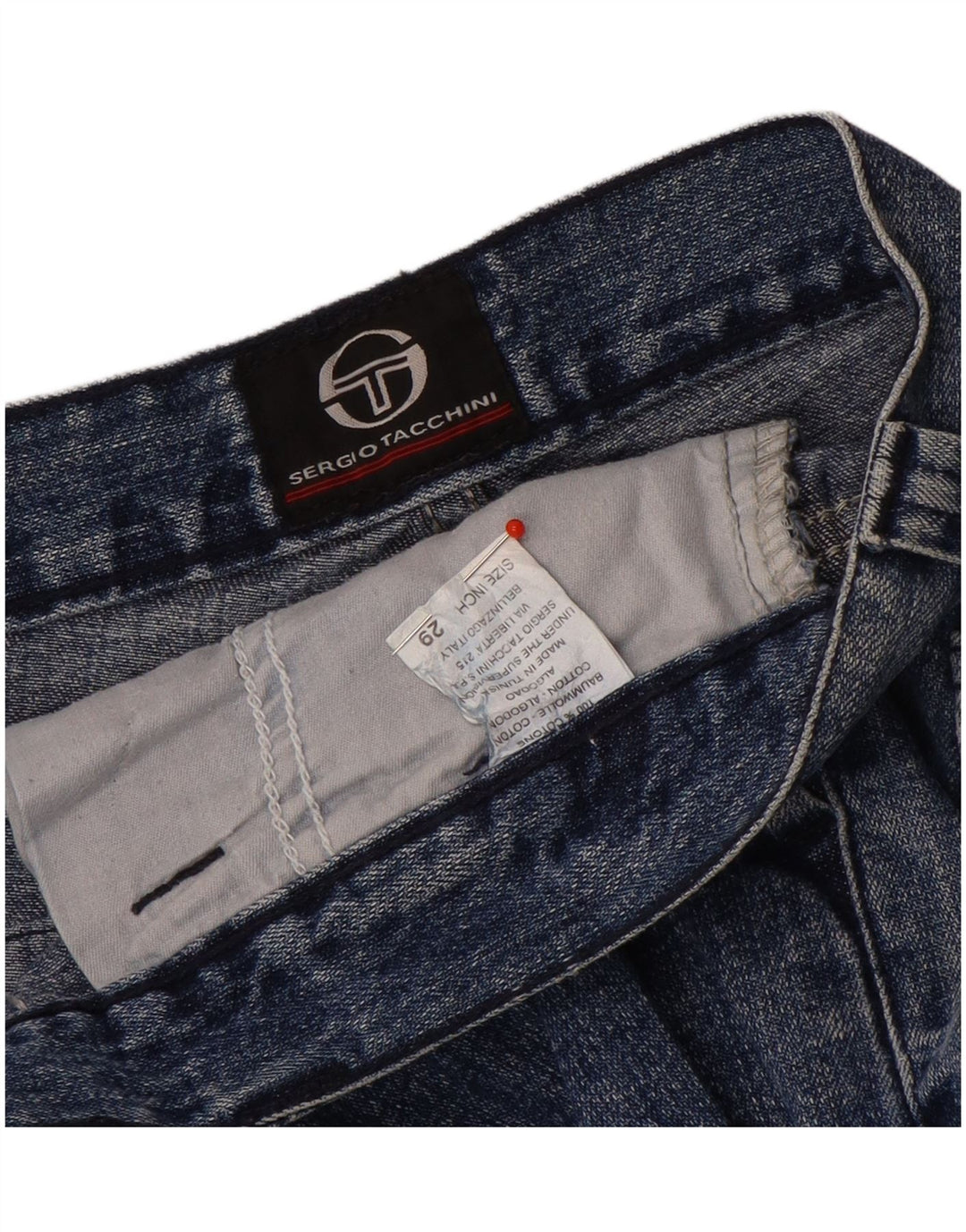 Sergio Tacchini Vaqueros Bootcut Mujer W29 L35 Algodón Azul