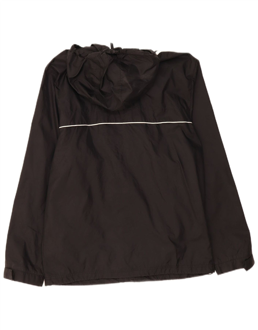 ADIDAS Chaqueta impermeable con capucha para hombre UK 36/38 Small Black Polyamide
