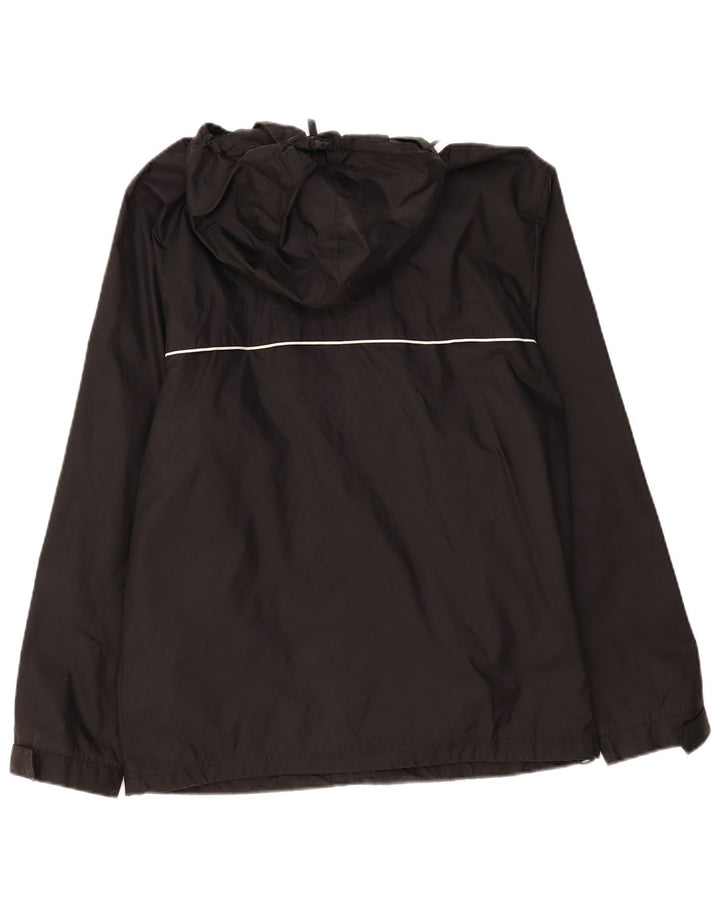 ADIDAS Chaqueta impermeable con capucha para hombre UK 36/38 Small Black Polyamide