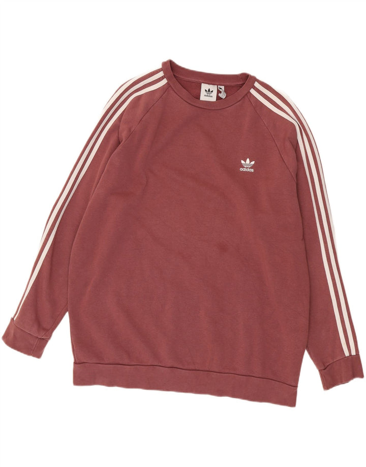 Adidas Hombre Sudadera Jumper XL Granate Algodón