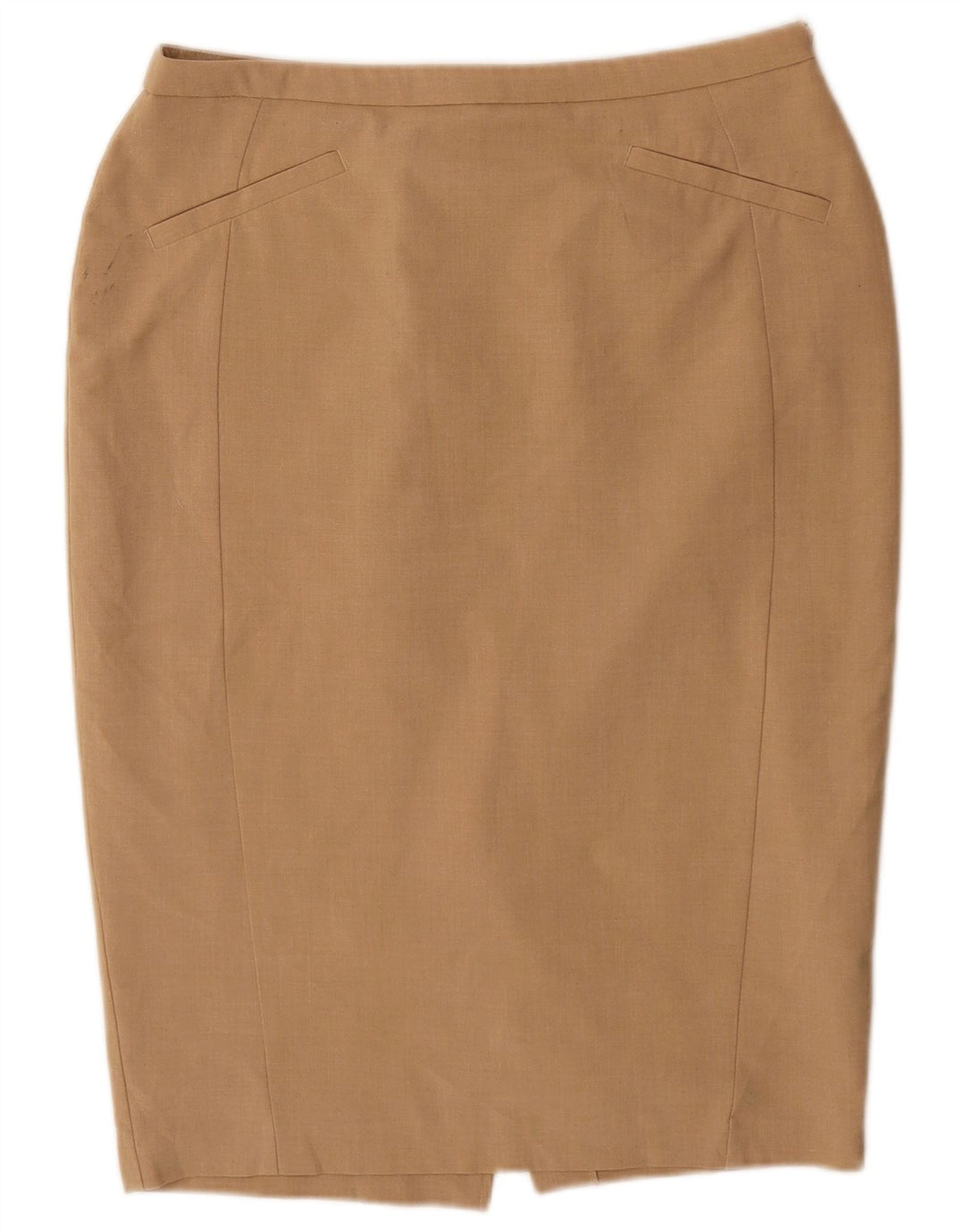 Marks & Spencer Falda lápiz para mujer Reino Unido 44 Grande W32 Poliéster beige