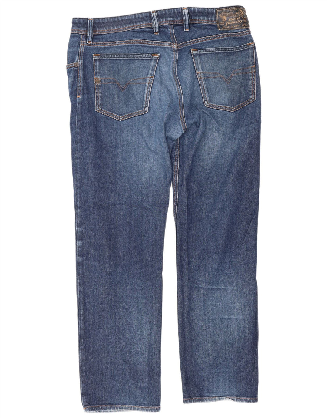 Diesel Hombre Waykee Regular Vaqueros Rectos W34 L28 Algodón Azul