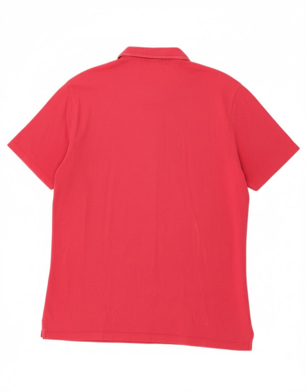BURBERRY Mens Polo Shirt XL Pink Cotton