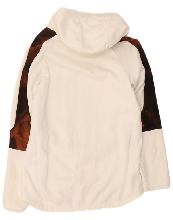 Puma - Sudadera con capucha para mujer, talla grande, color blanco, algodón