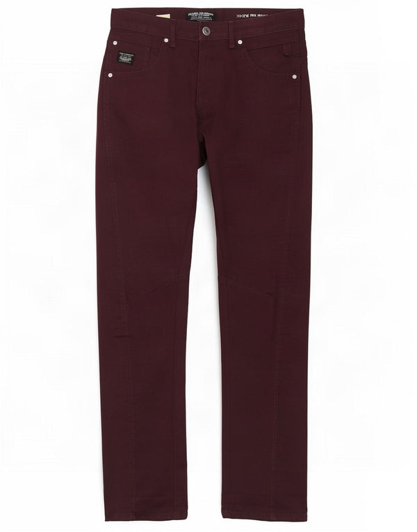 Jack & Jones Mens Banana Slim Pantalones Casuales W34 L33 Borgoña