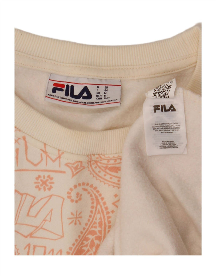 Fila Chándal completo extragrande gráfico para mujer UK 40 Medium Off White Paisley