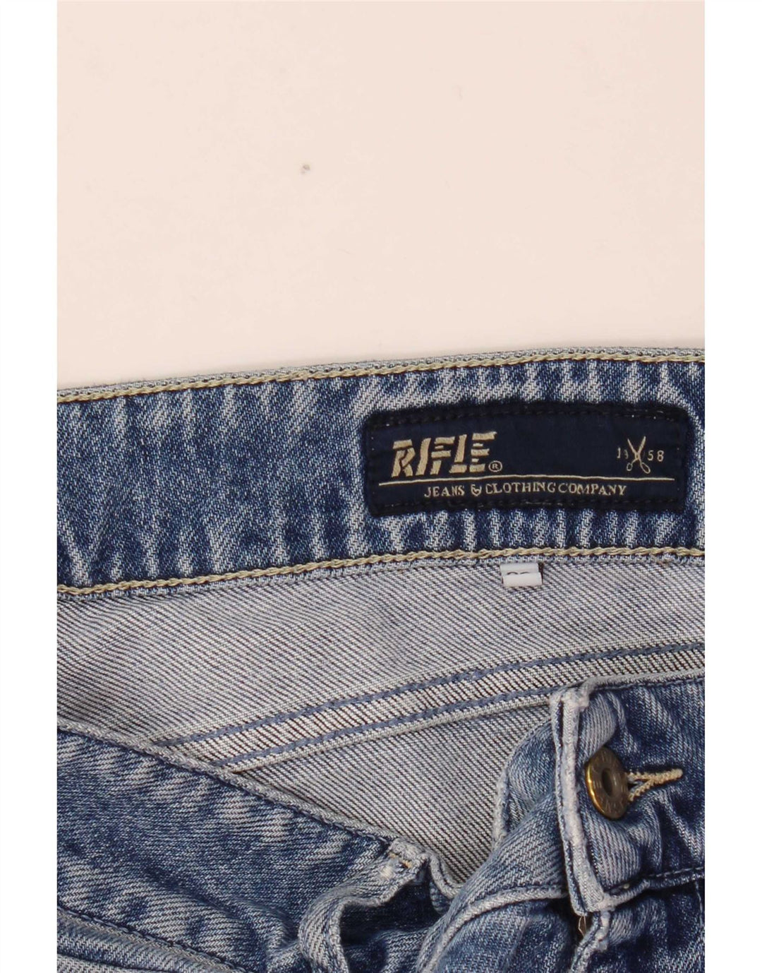 Vaqueros con corte bota para mujer Rifle W28 L34 Algodón azul