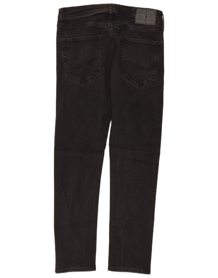 Jack & Jones Vaqueros ajustados para hombre W32 L32 Algodón negro