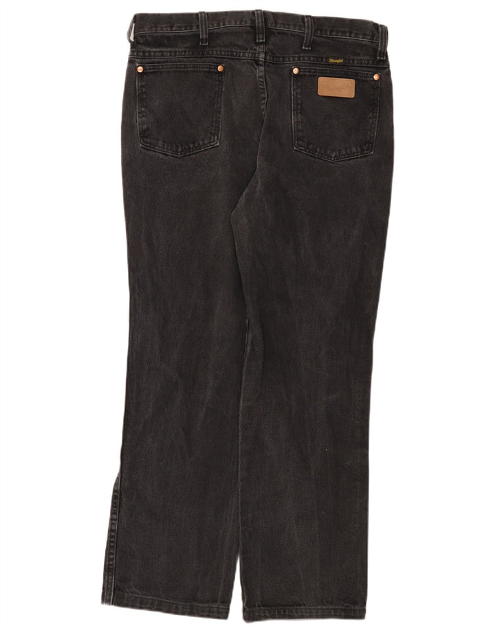 Wrangler Vaqueros rectos para hombre W34 L29 Algodón negro