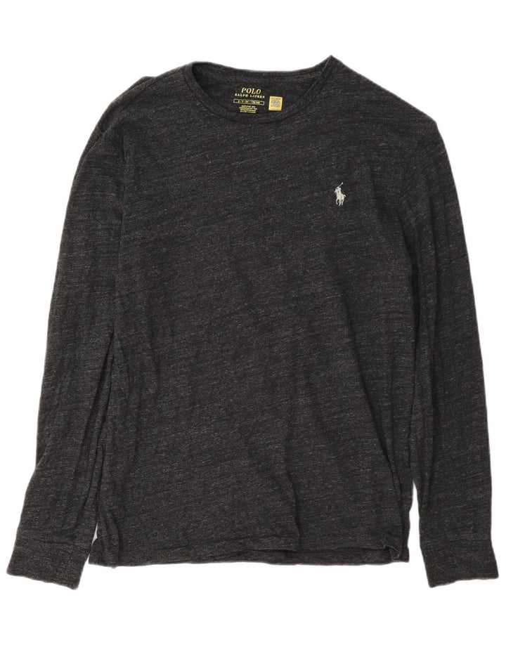 Polo Ralph Lauren Hombre Top Manga Larga Pequeño Gris Moteado