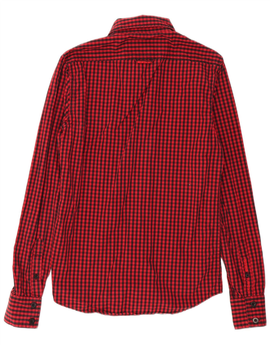 Superdry Camisa a cuadros clásica de algodón a cuadros en rojo medio