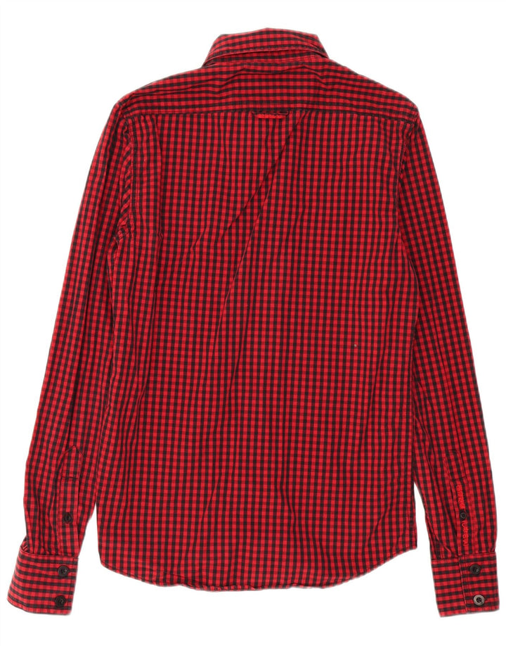 Superdry Camisa a cuadros clásica de algodón a cuadros en rojo medio