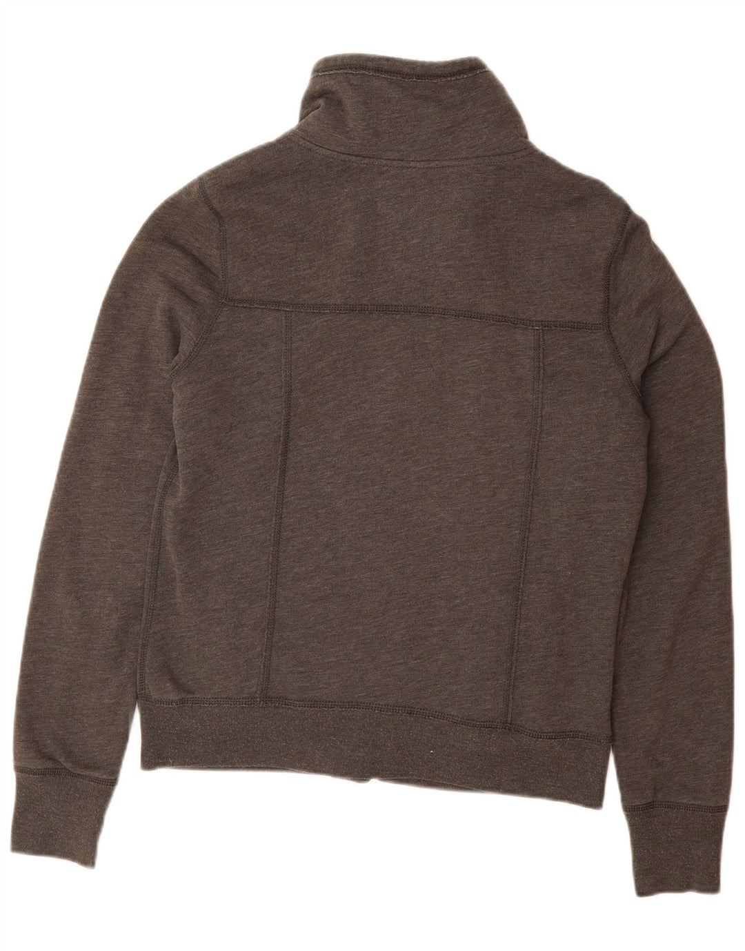 HOLLISTER Chaqueta de chándal Sherpa para mujer UK 46 Algodón gris grande