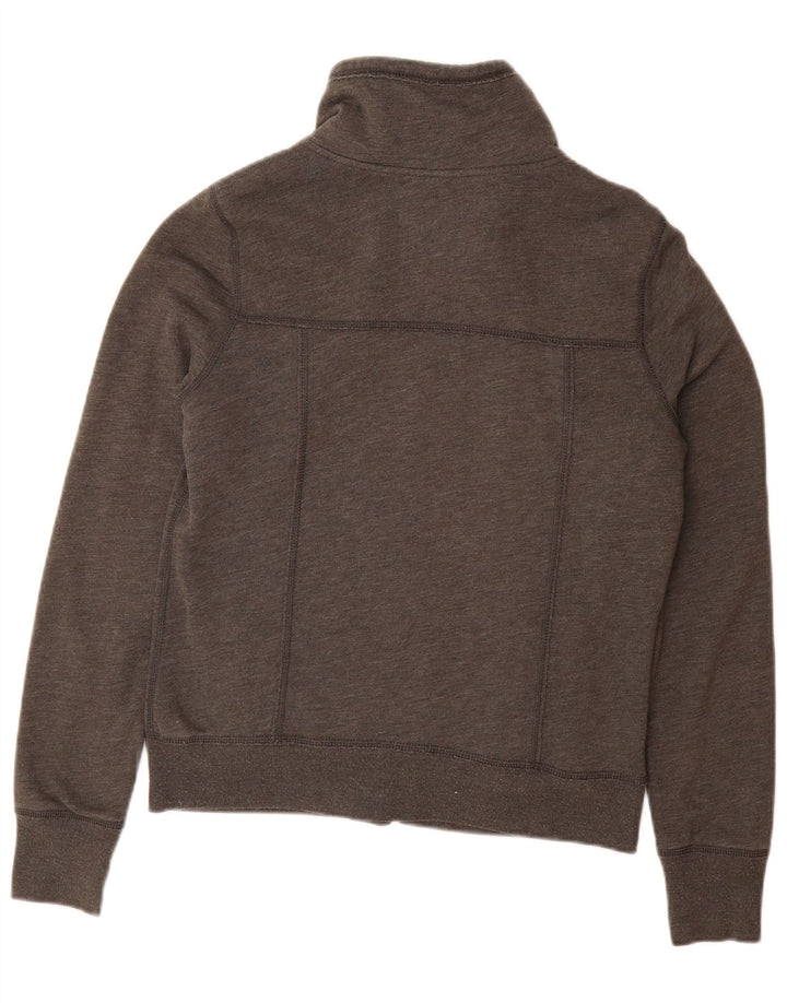 HOLLISTER Chaqueta de chándal Sherpa para mujer UK 46 Algodón gris grande
