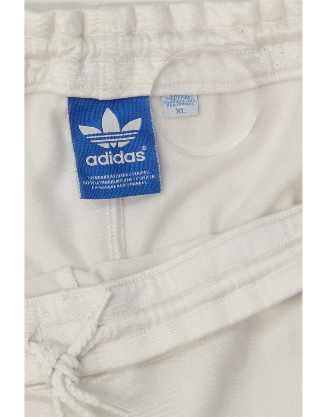 ADIDAS Pantalón Chándal Hombre Joggers XL Blanco Poliéster