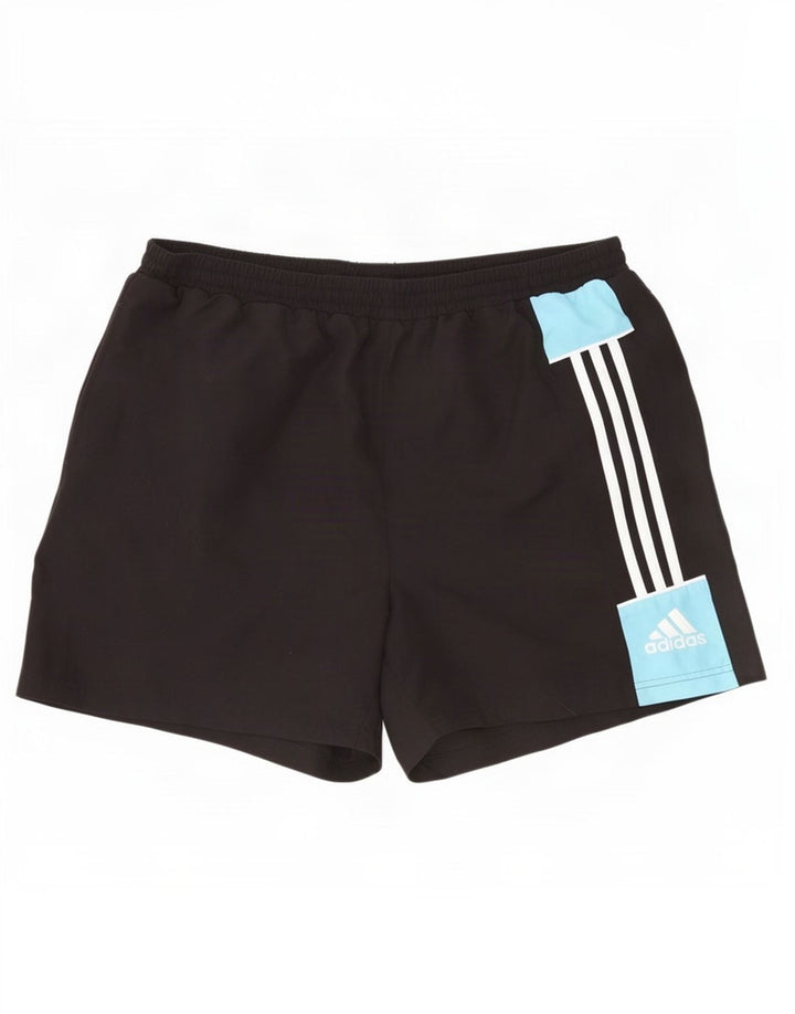 Adidas Bañador Corto Hombre XL Negro Colorblock Poliéster