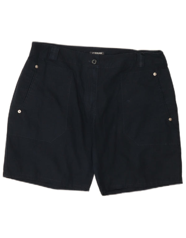 Brugi Pantalones cortos chinos para mujer UK 14 Large W32 Azul marino Algodón