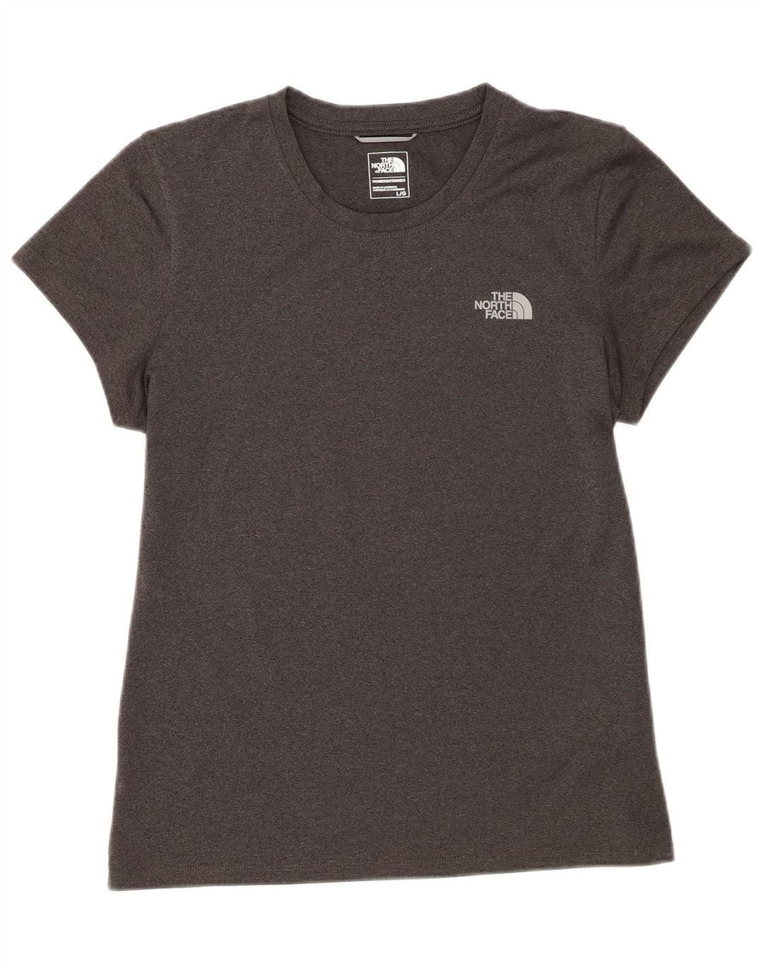 The North Face Camiseta para mujer Top UK 44 Grande Gris Poliéster
