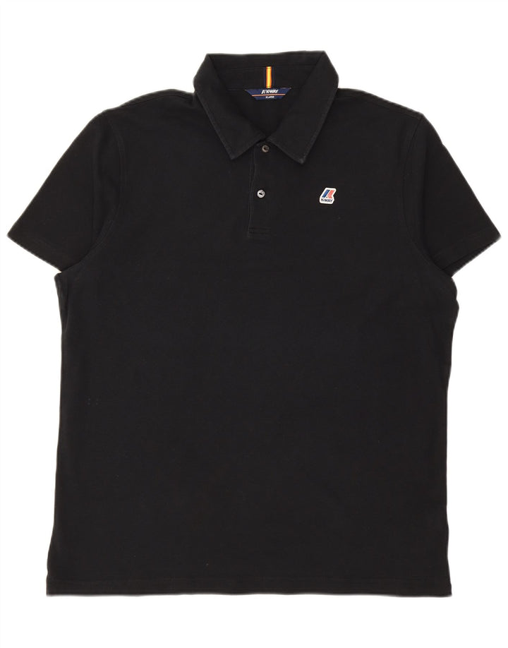 K-WAY Polo Hombre XL Algodón Negro