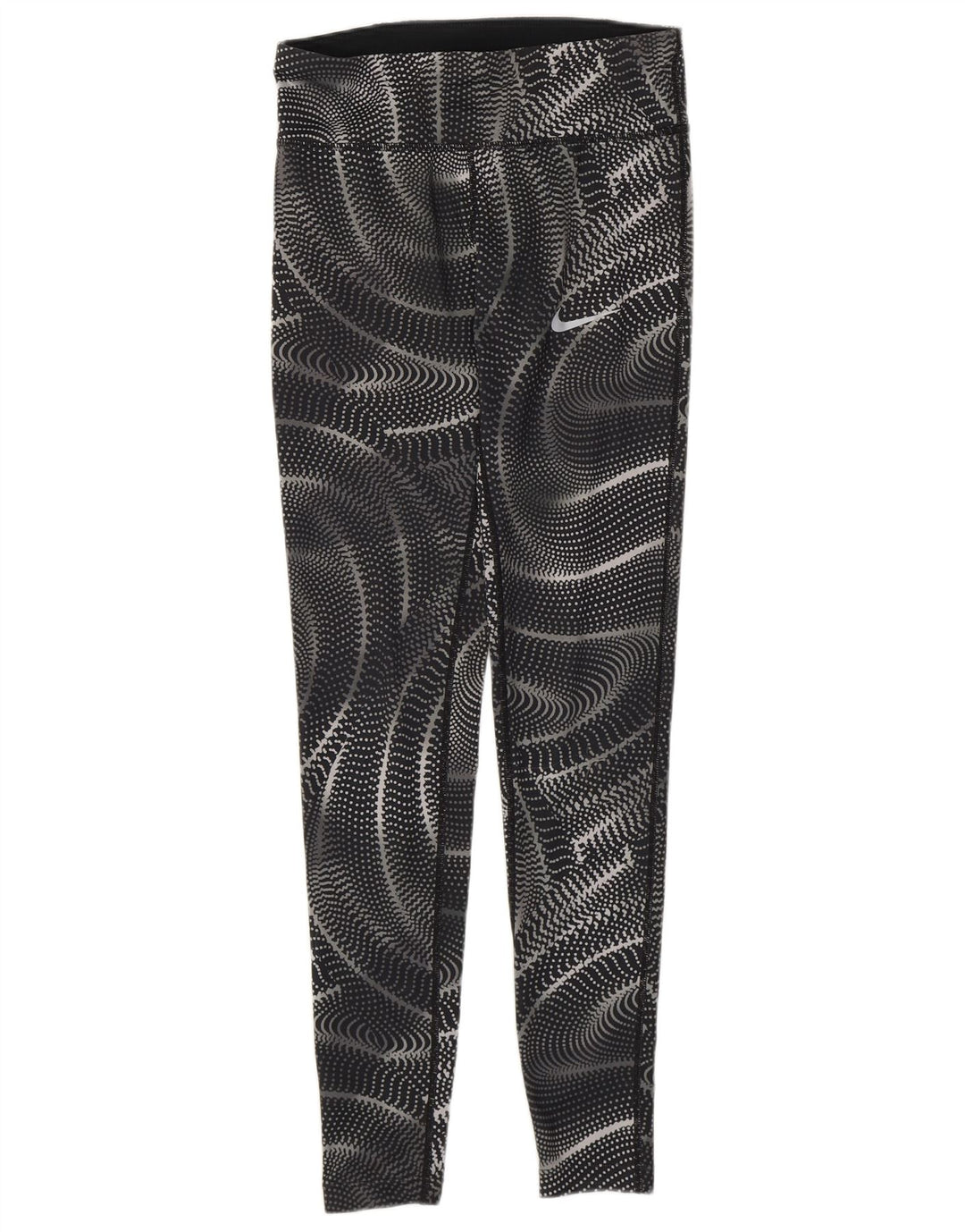 Nike Leggings Dri Fit para mujer UK 6 XS Poliéster geométrico negro
