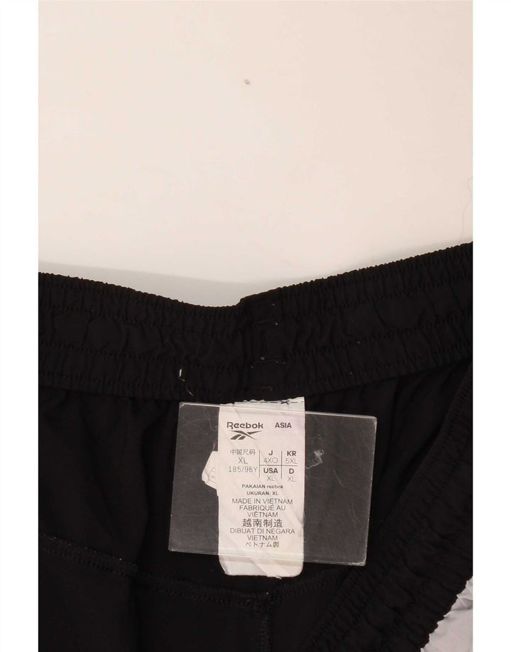 Reebok Shorts deportivos gráficos para hombre XL Poliéster color block negro