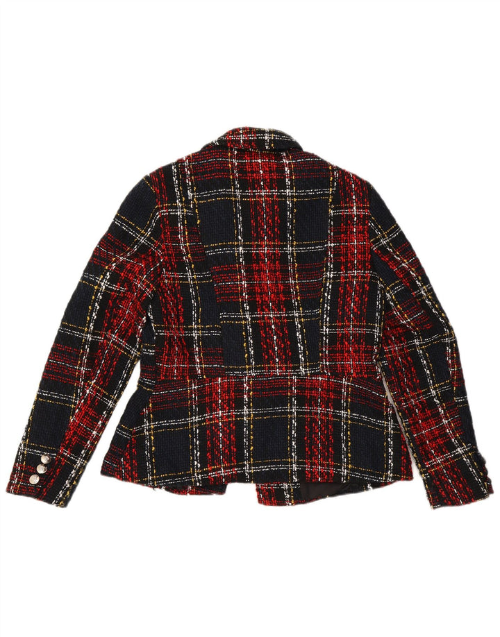 Chaqueta estilo blazer para mujer Lipsy UK 46 Large Red Check Poliéster
