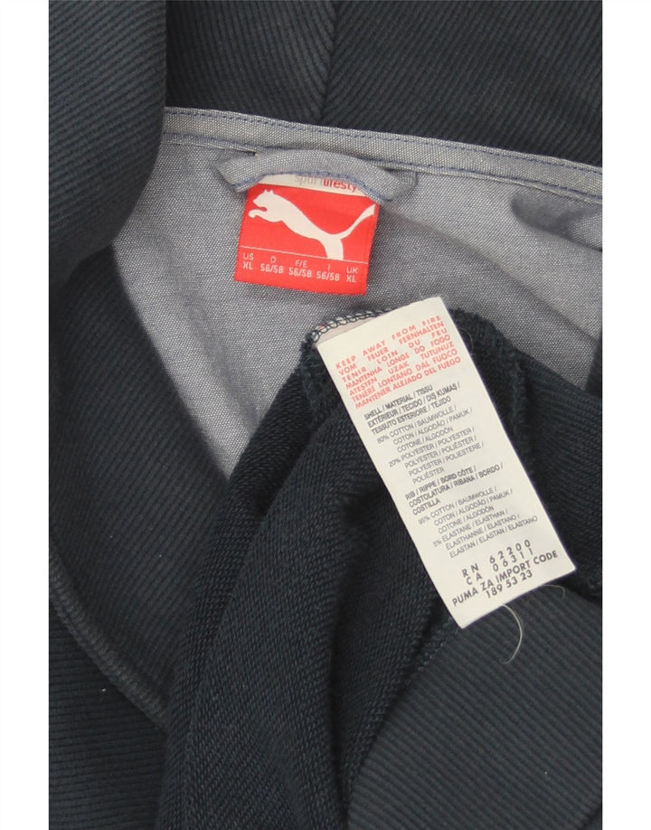 Puma Hombre Chándal Top Chaqueta XL Azul Marino Algodón