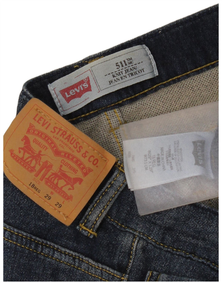 Levi's Vaqueros Slim 511 para Niños 15-16 Años W29 L29 Algodón Azul