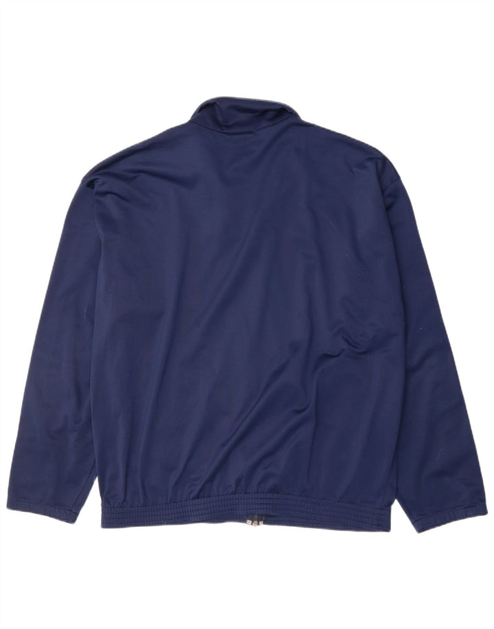 Asics Hombre Graphic Chándal Top Chaqueta XL Azul Marino Poliéster