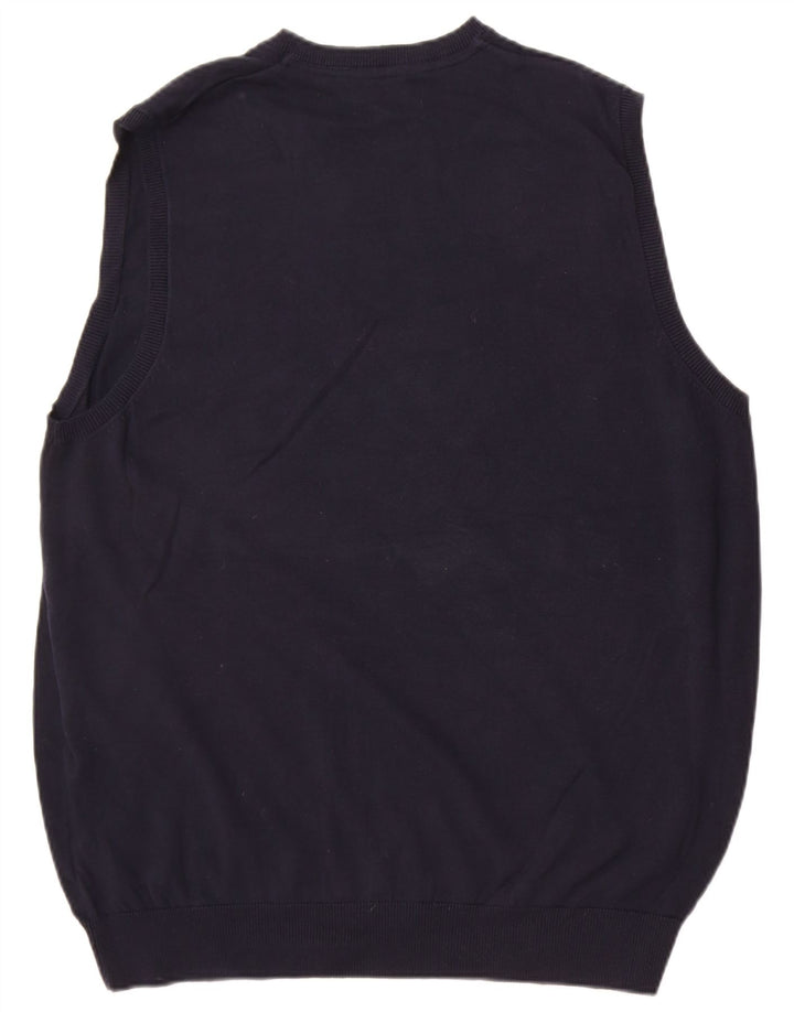 Marks & Spencer Camiseta sin mangas para hombre XL Algodón azul marino