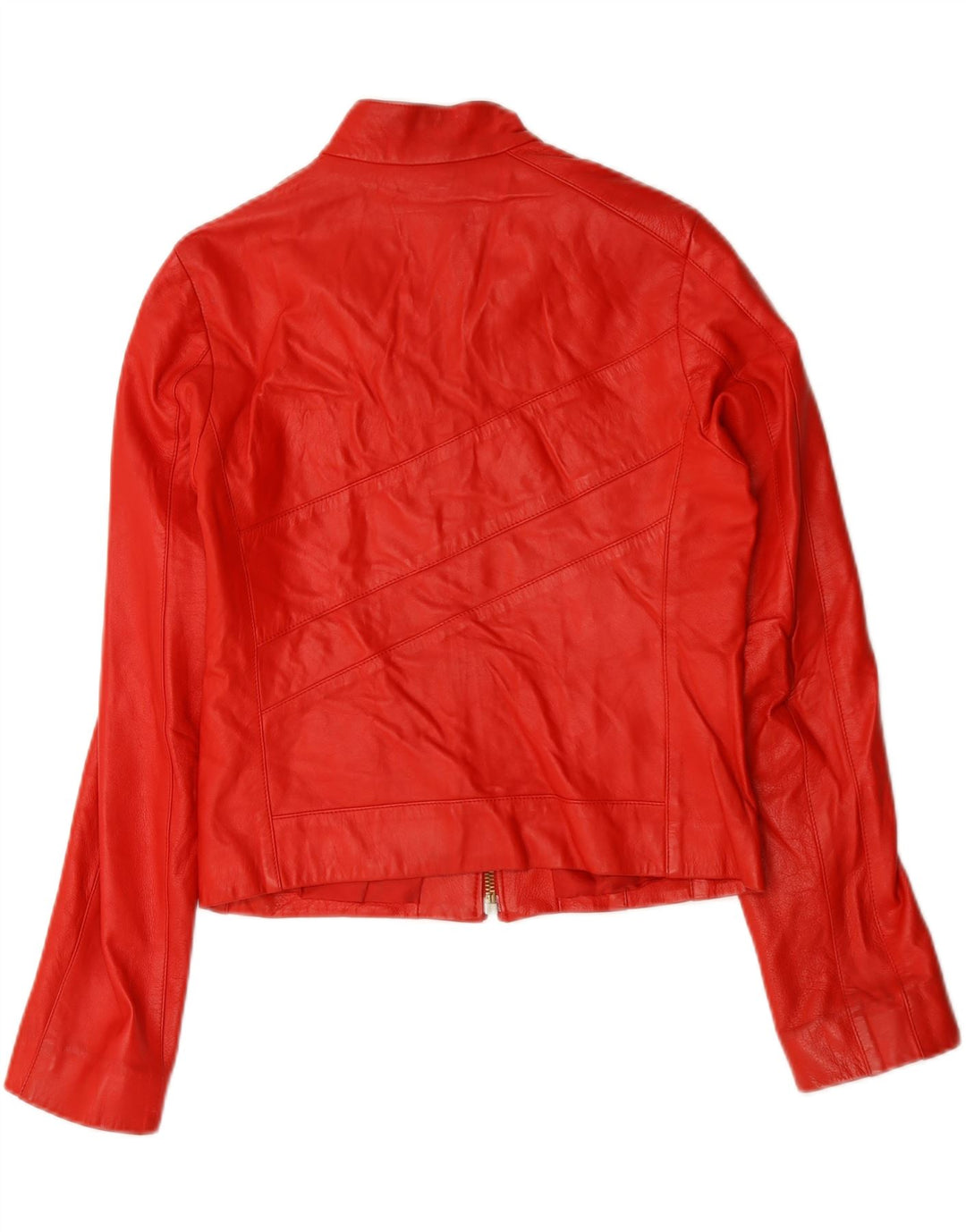 Vintage mujer cuero Racer chaqueta IT 44 cuero rojo medio