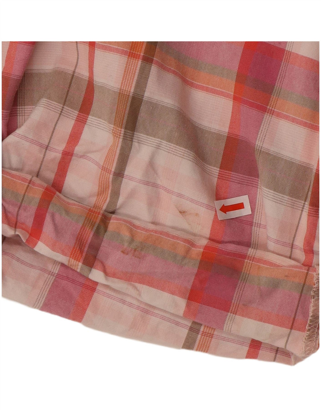 EDDIE BAUER Pantalones cortos chinos para mujer US 6 Medium W32 Algodón a cuadros rosa