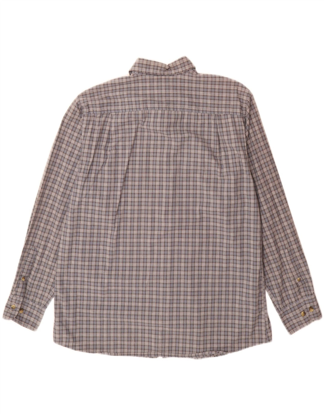 Camisa Dockers para hombre de algodón a cuadros gris grande