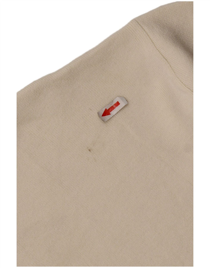 Zara Camiseta Extragrande para Mujer Top UK 44 Medium Off White Viscosa